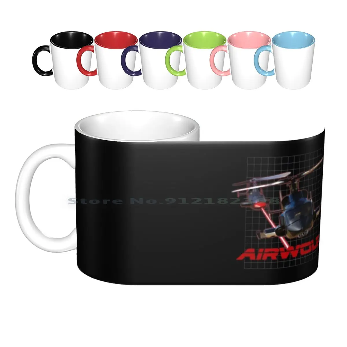 

Airwolf Ceramic Mugs Coffee Cups Milk Tea Mug Airwolf 80s Helicopter Knight Rider Retro A Team Eighties Kitt Street Hawk Tv