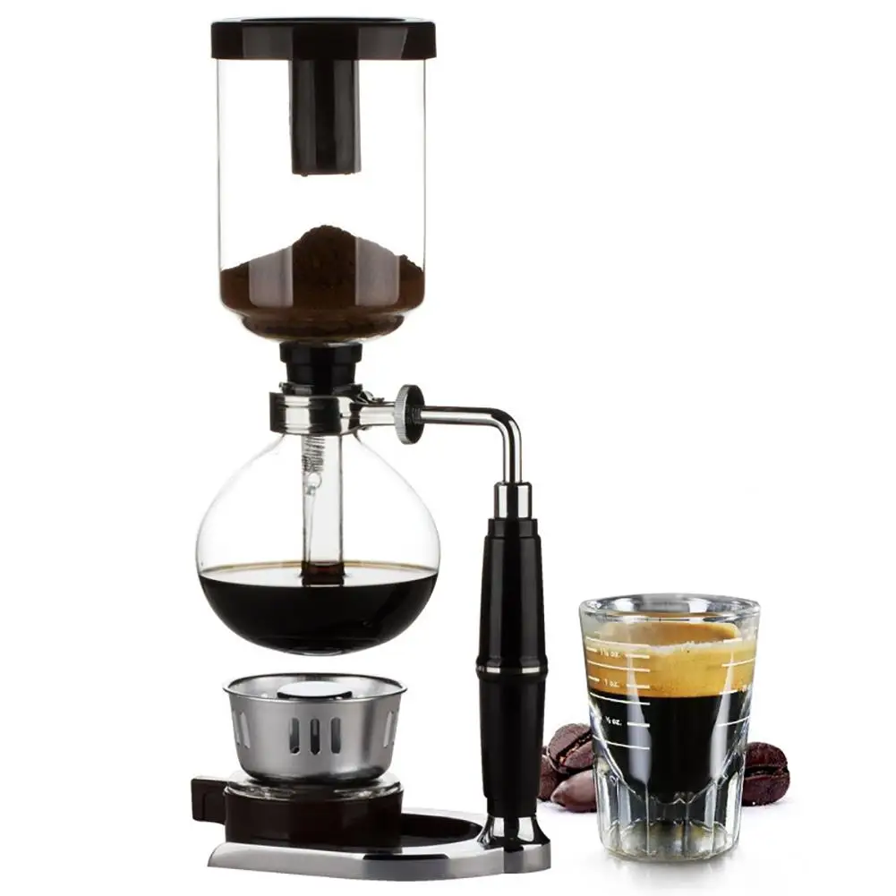 

Japanese Style Siphon coffee maker Tea Siphon pot vacuum coffeemaker glass type coffee machine filter kahve makinas 3cup