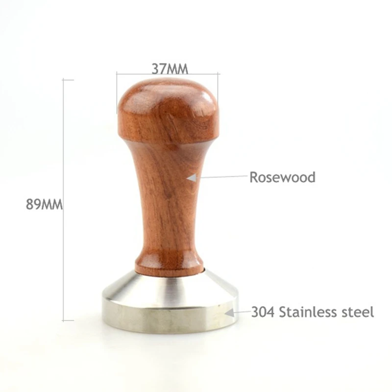 

Stainless Steel Coffee Tamper 51 Mm, Wooden Espresso Tamper Base Coffee Bean Press