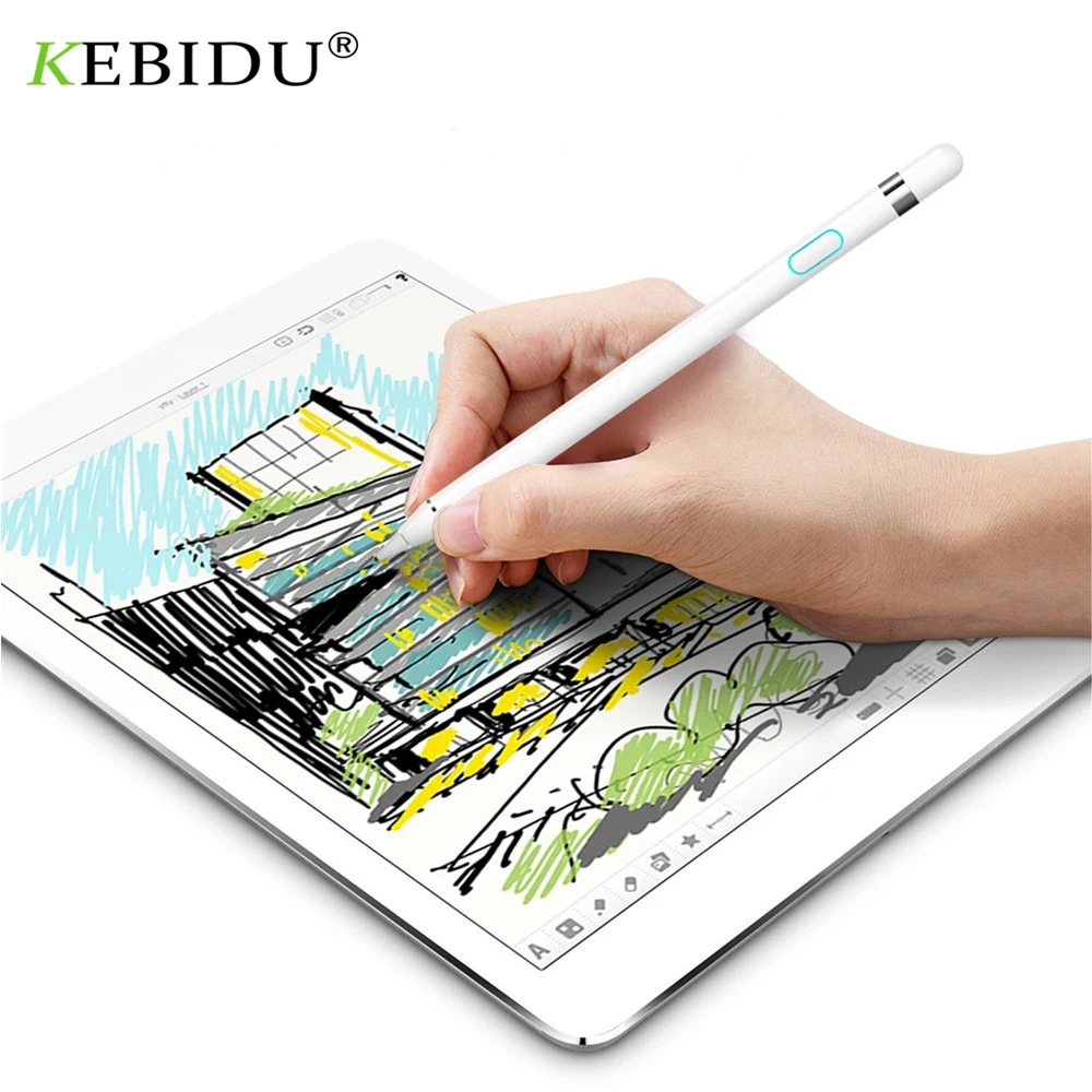 

Для активный стилусы карандаш для IPad планшетный ПК с системой андроида рисунок пером Карандаш 2in1 емкостный Экран стилус для сенсорного экр...