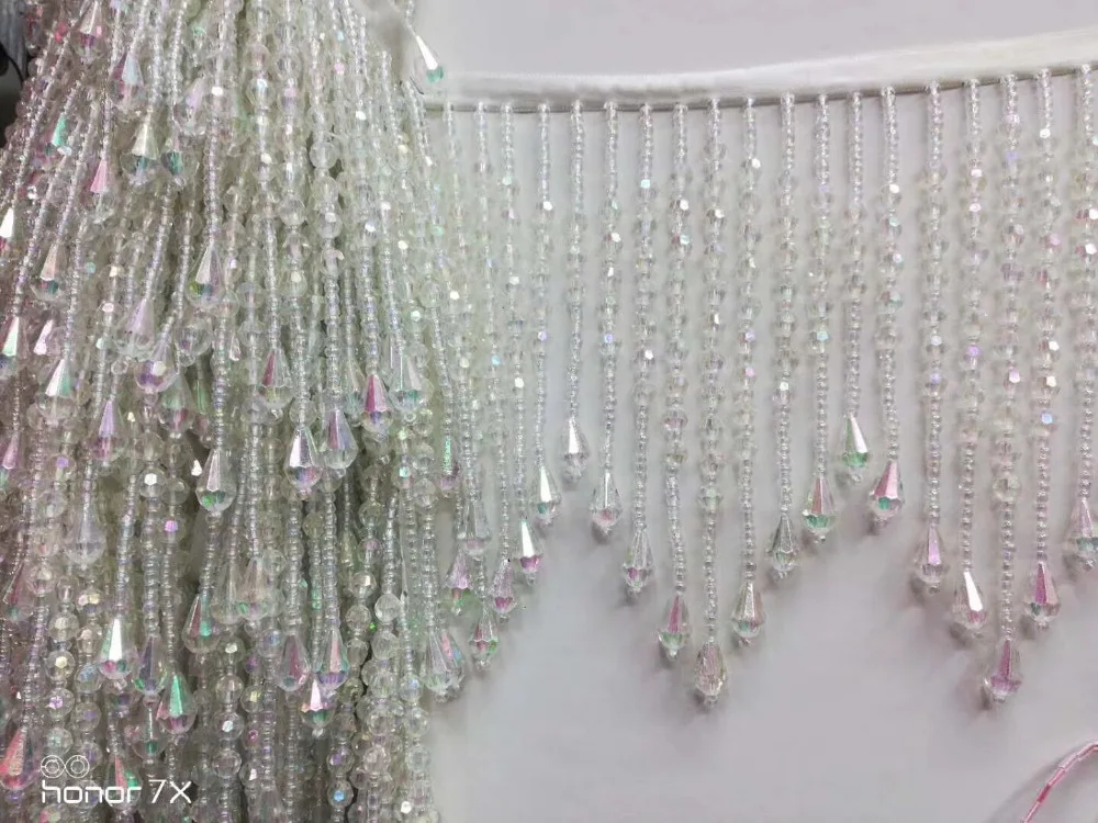 

Лента Кристалл бисер кисточка с бахромой на каблуке 15 см Ширина латинское платье для танцев Одежда макраме обрезки платье для свадебных цер...