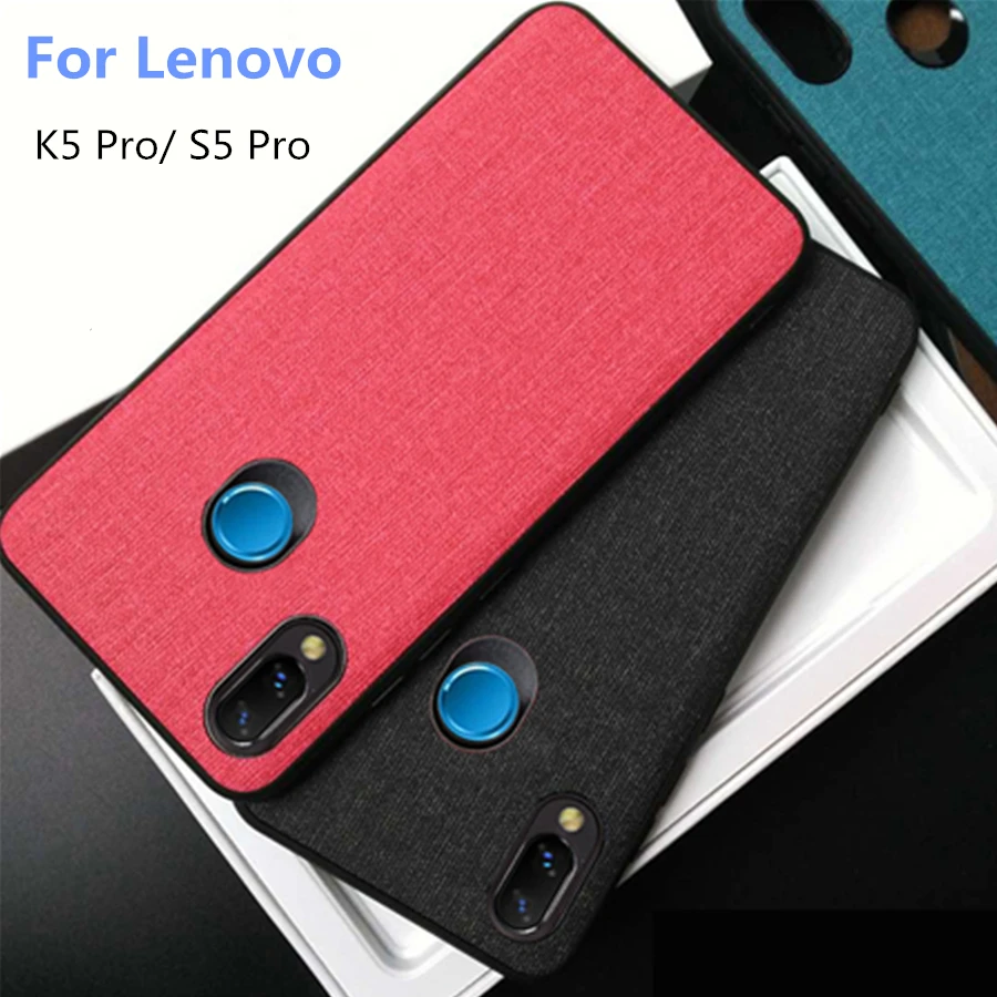 Чехол для Lenovo S5 Pro чехол K5 K5Pro S5pro роскошный тканевый силиконовый + Защитная задняя