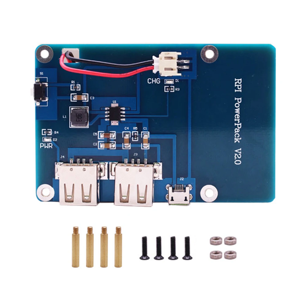 Расширительная плата Raspberry Pi для литиевой батареи блок питания с переключателем 3