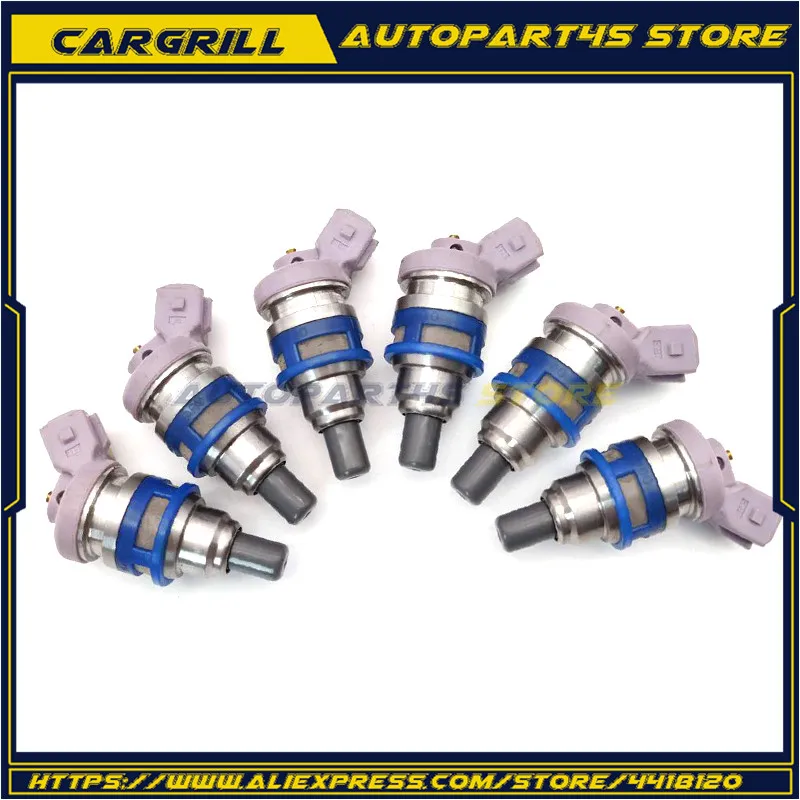 

6x 16600-40P07 16600-64U05 16600-RR701 FJ146 fuel injector For NISSAN 300ZX 1990~1994 3.0L V6 Turbocharged