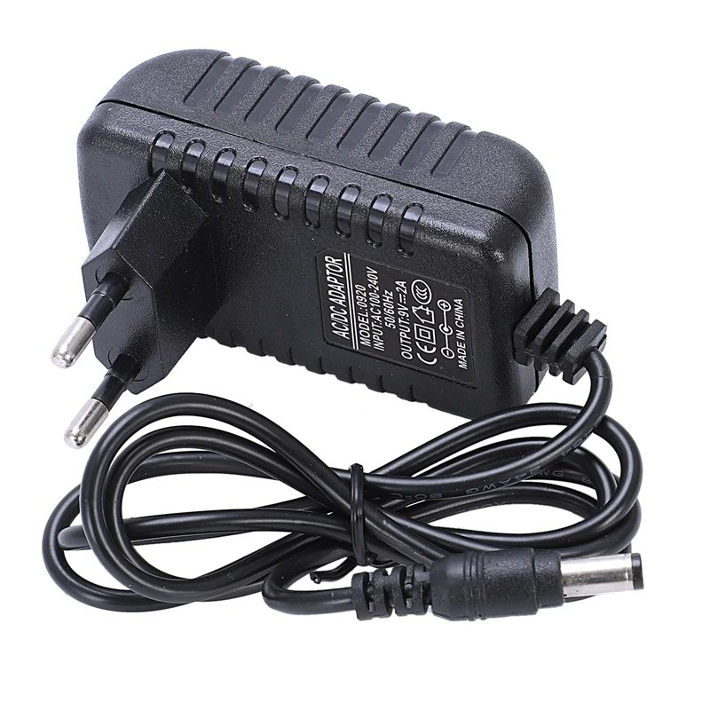 AC 100 240V A DC 9V 2A адаптер конвертер питания зарядное устройство (штепсельная Вилка
