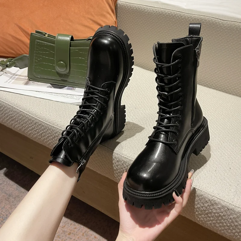 

Ботинки женские из искусственной кожи на низком каблуке, винтажные этнические туфли, обувь