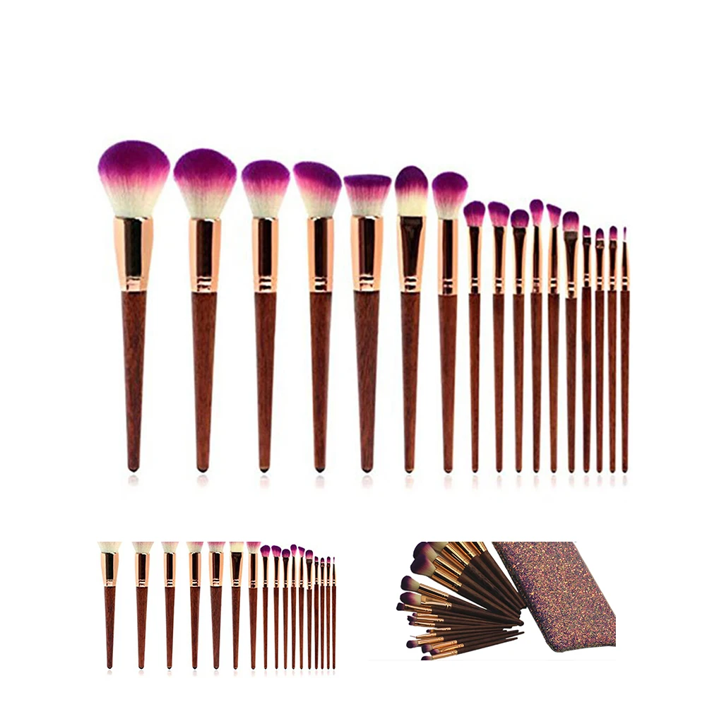 17 шт. консилер из синтетического волокна кисть для смешивания румян набор кистей