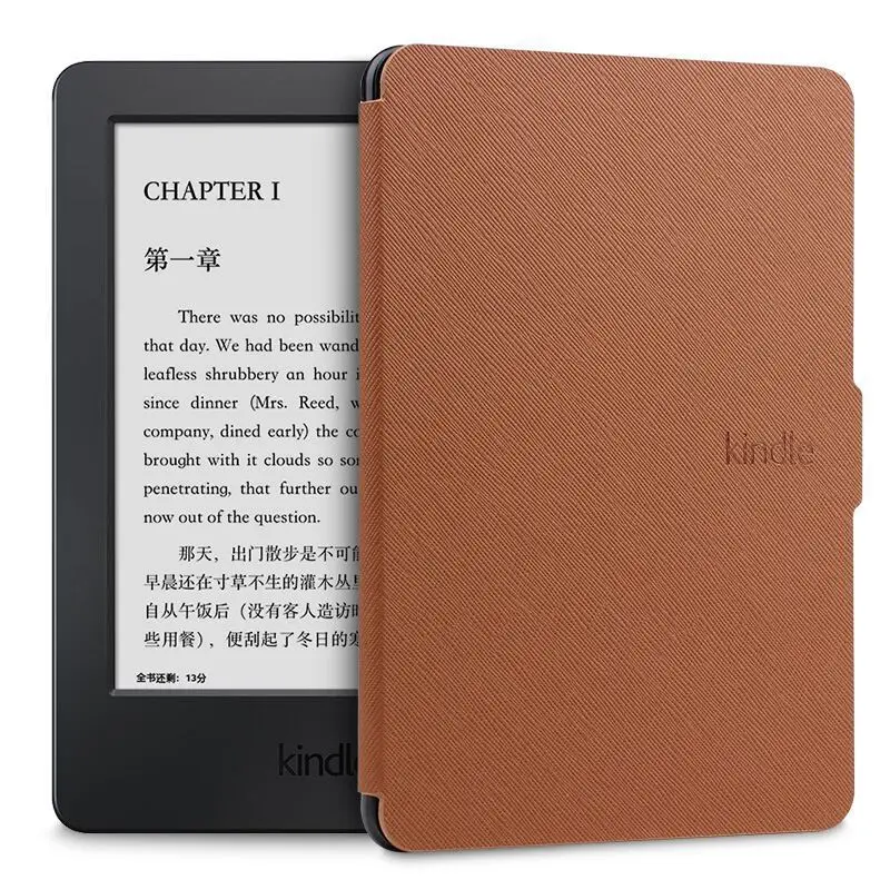Чехол для amazon kindle paperwhite 1/2/3, ультра тонкий чехол для планшета, 6 дюймов, чехол со сном - Цвет: Brown
