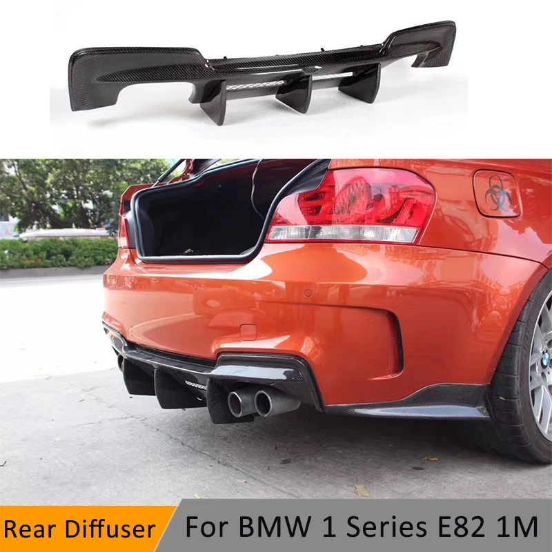Задний спойлер для губ из углеродного волокна BMW E82 1 м базовый купе 2 двери 2011 FRP