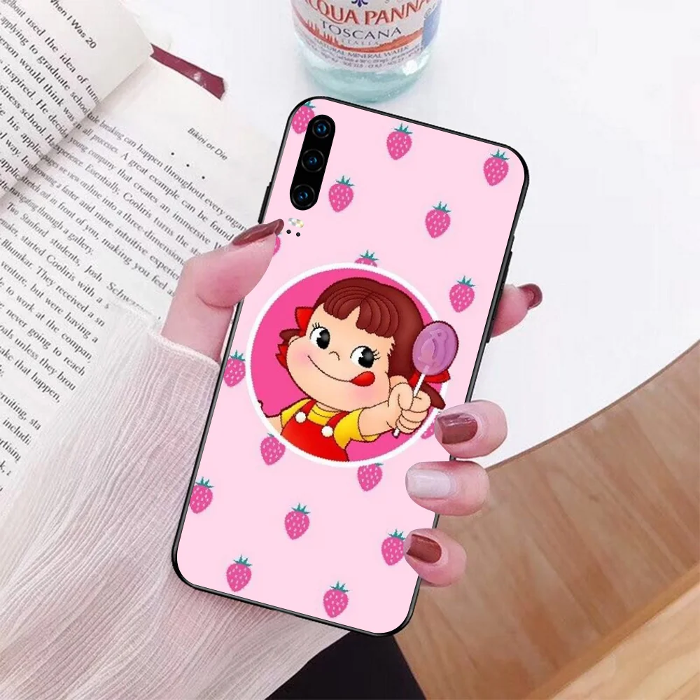 

NBDRUICAI Cartoon Fujiya Milky Peko-chan Anime Phone Case for Huawei P9 10 lite P20 pro lite P30 pro lite Psmart mate20 pro lite