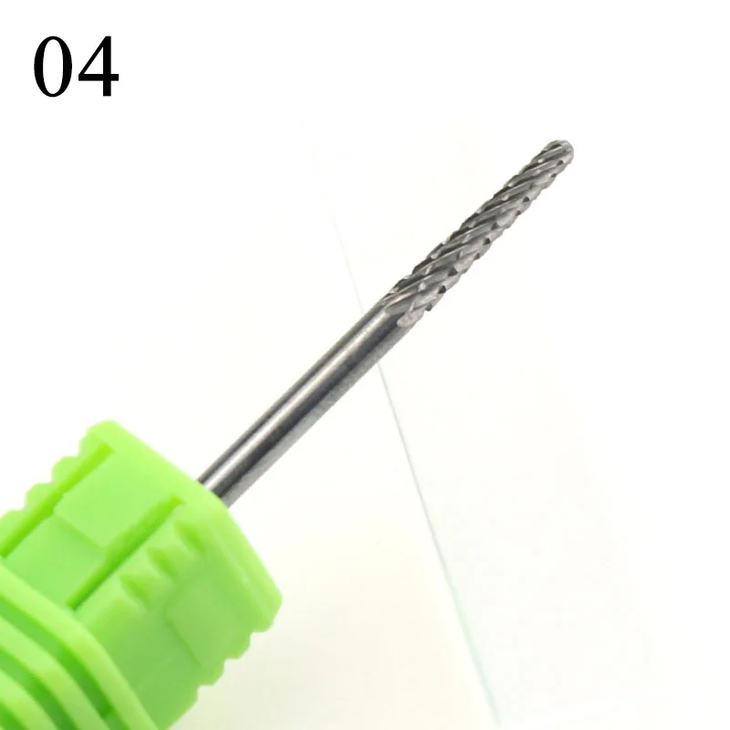NO4 28 типов твердосплавных фрез для ногтей, Электрические роторные фрезы, фрезы для маникюра, аксессуары, пилочки для ногтей, инструменты для красоты ногтей - Цвет: NO4