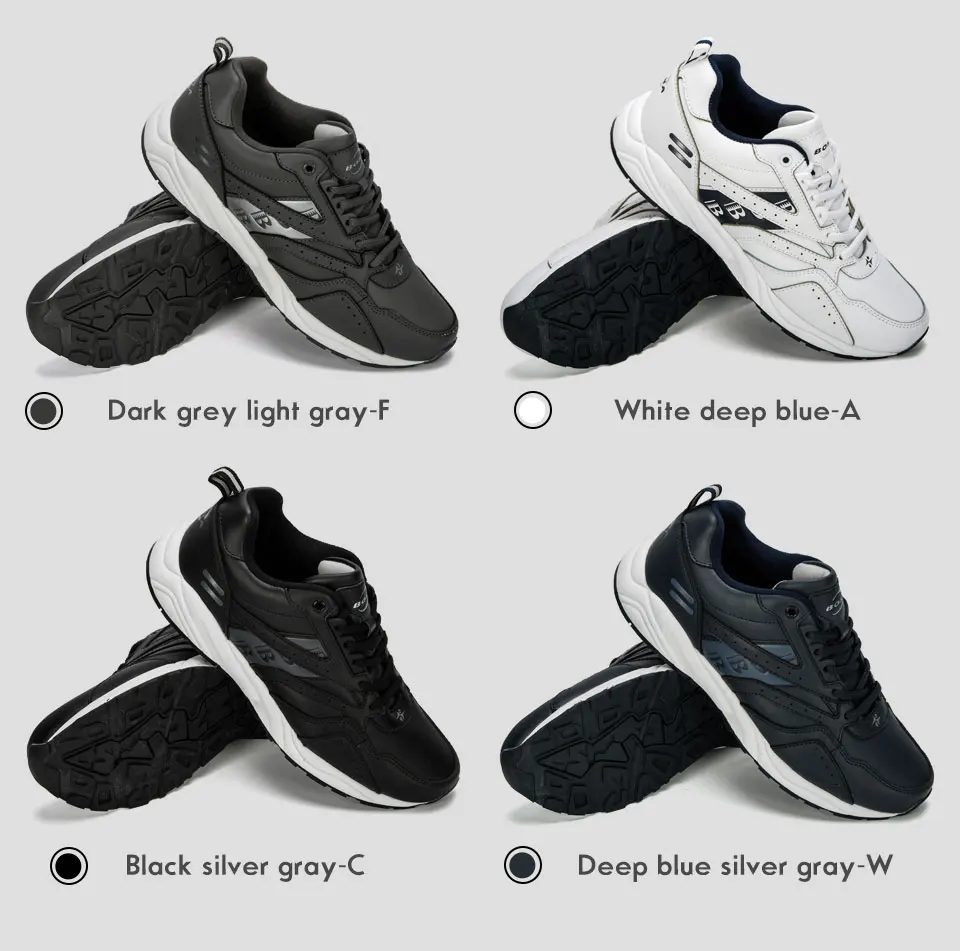 BONA New Designers Cow Split Running Shoes Men Outdoor Sneakers Shoes High Quality Breathable Shoes Jogging Tennis Shoes