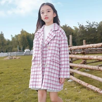 girls babys woolen coat jacket outwear 2021 fashion thicken winter warm formal sport teenagers cotton childrens clothing
