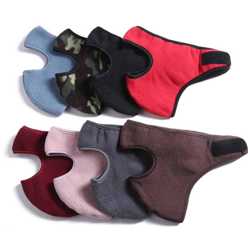 Ветрозащитная плюшевая маска для женщин и мужчин сохраняющие тепло дышащие