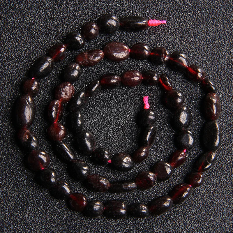 

6-8mm Natural Irregular Garnet Stone Gravel Beads 15'' Strand Loose Bead For Jewelry Making Diy Bracelet Earrings Accessories