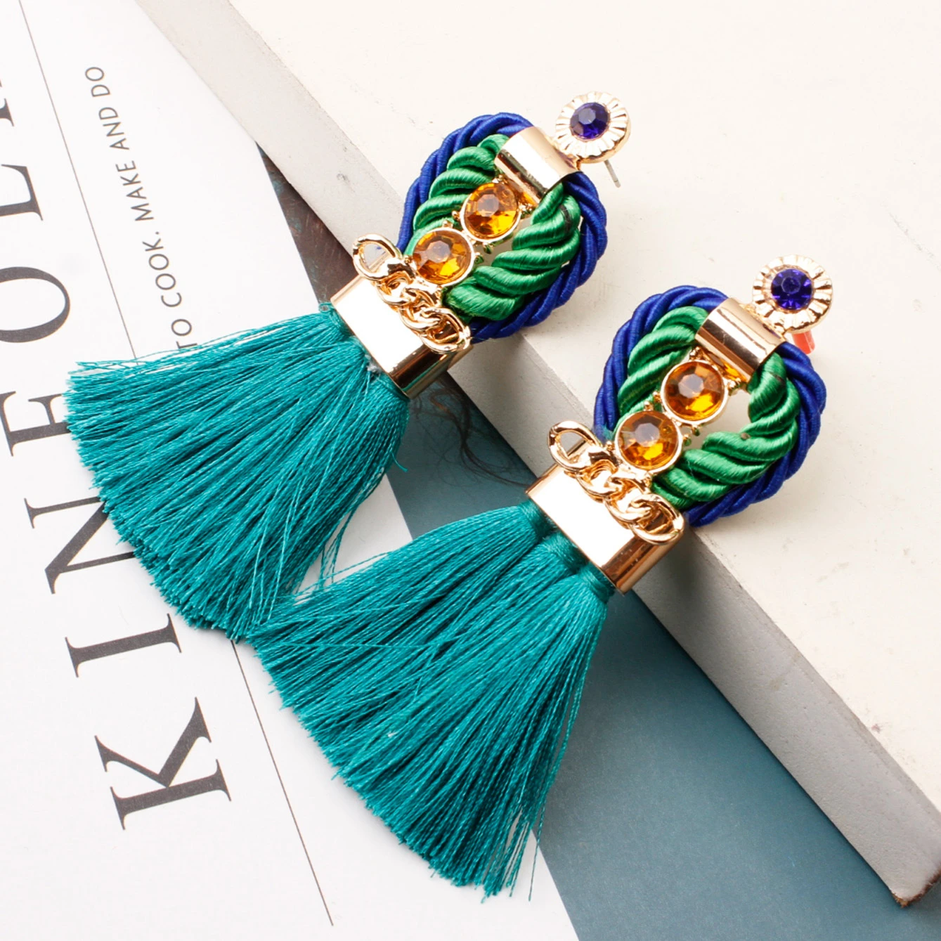 Женские богемные серьги ручной работы Cmaos роскошные винтажные вечерние в стиле