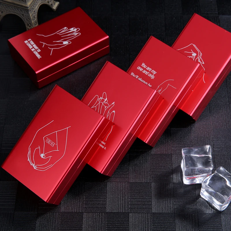 Металлическая коробка для сигарет из алюминиевого сплава Автоматический