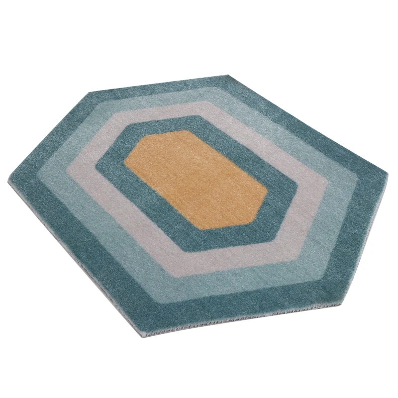 

Geometric Area Rug Modern Carpet Home Living Room Toilet Kitchen Floor Mat Door Mats Anti Slip Rugs Dorm Decor,Rhombus