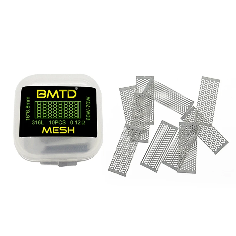 Bmtd 20Pcs Meshwork Pre Built Coils Ka1 0.13Ohm/S316 0.12Ohm Mesh Style Coil Wire For Vandy Vape Rtas Wotofo Profile Rda | Электроника