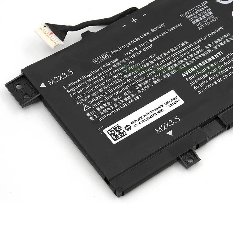 Аккумулятор для ноутбука CP KC04XL KCO4XL 15 4/53 2 Втч HSTNN-DB8P L08544-2B1 кабриолета ENVY X360 13 13-ah0001la