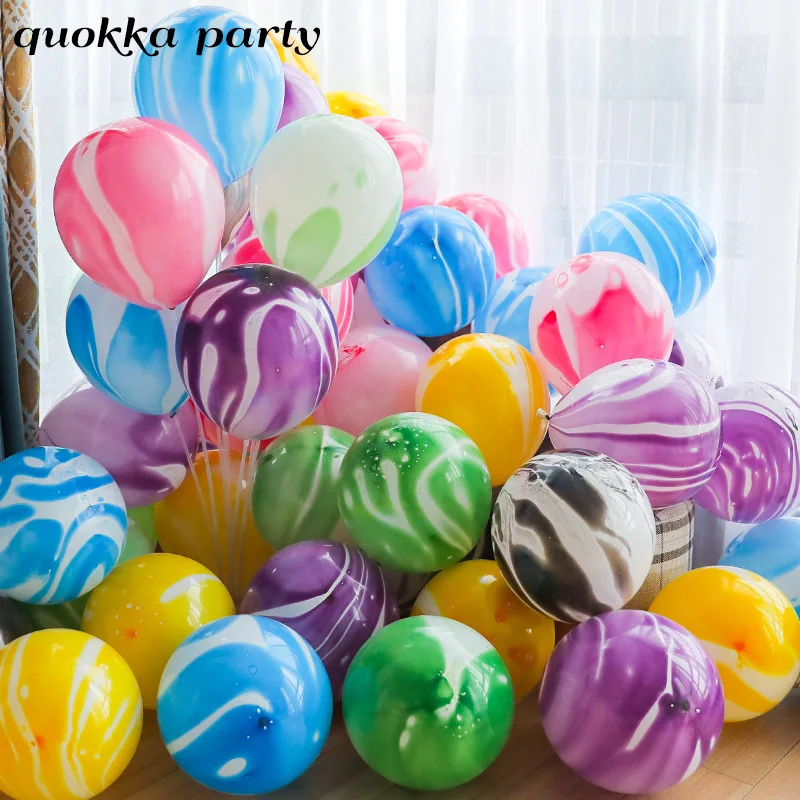 10 шт 12 ''воздушный шар мраморной расцветки Красочные воздушные шары Цвета