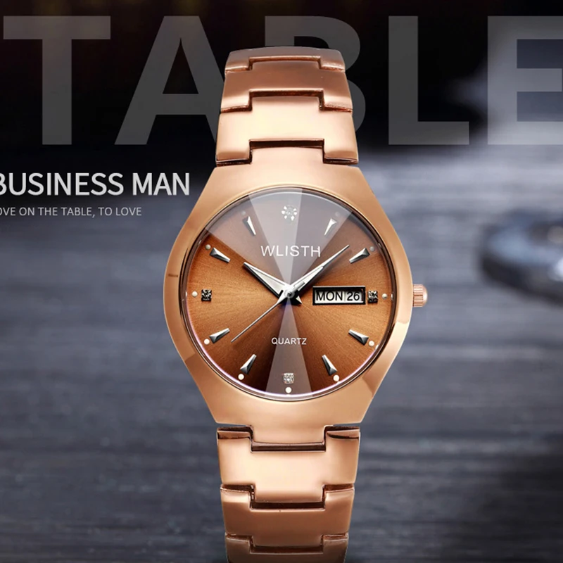 

Wlisth2021 Relogio Masculino Watches Men Fashion Sport Stainless Steel Waterproof Watch Quartz Business Wristwatch Reloj Hombre