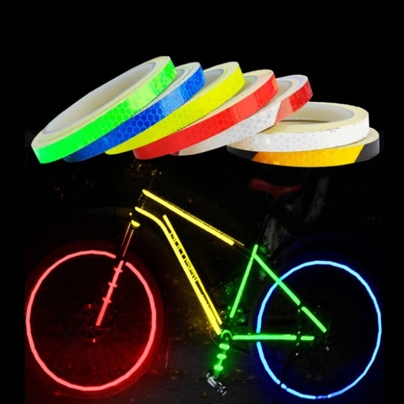 

Bicycle Reflective Sticker Bike Sticker Modification Color Night Reflective Warning Sticker Length 8 Meters Width 1cm