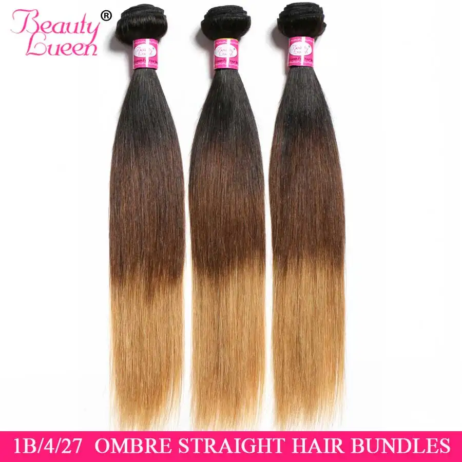 Бразильские прямые волосы плетение 3/4 пряди сделок не Remy 26 дюймов Tissage пучки человеческих волос Ombre Cheveux Humain Наращивание волос