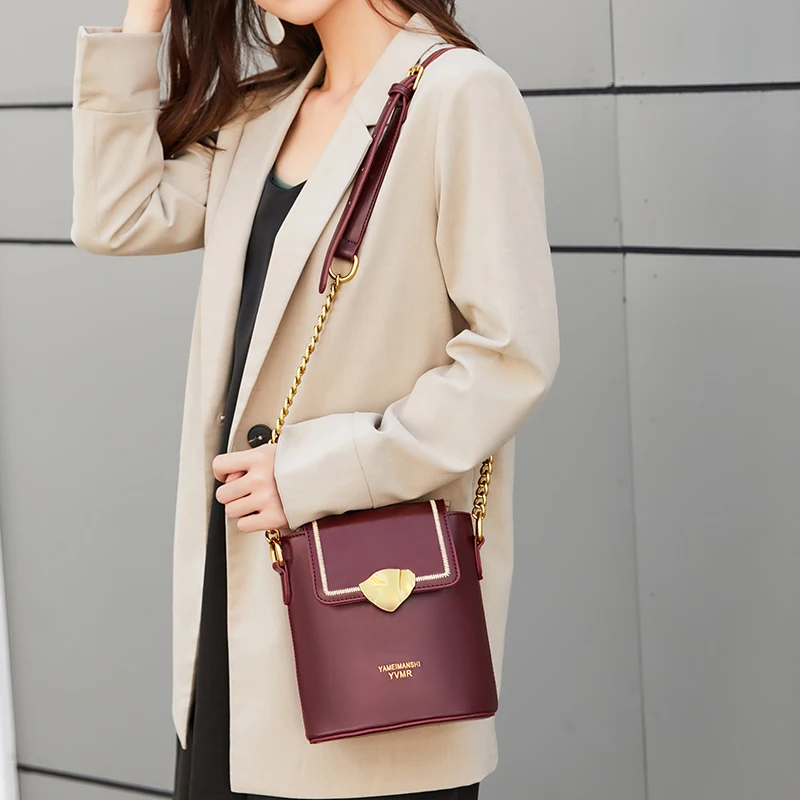 Новинка 2021 популярная сумка мешок женская модная повседневная через плечо