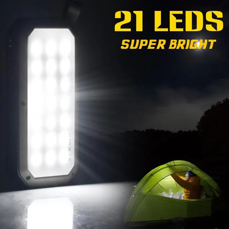 Портативное солнечное зарядное устройство для кемпинга внешний аккумулятор с