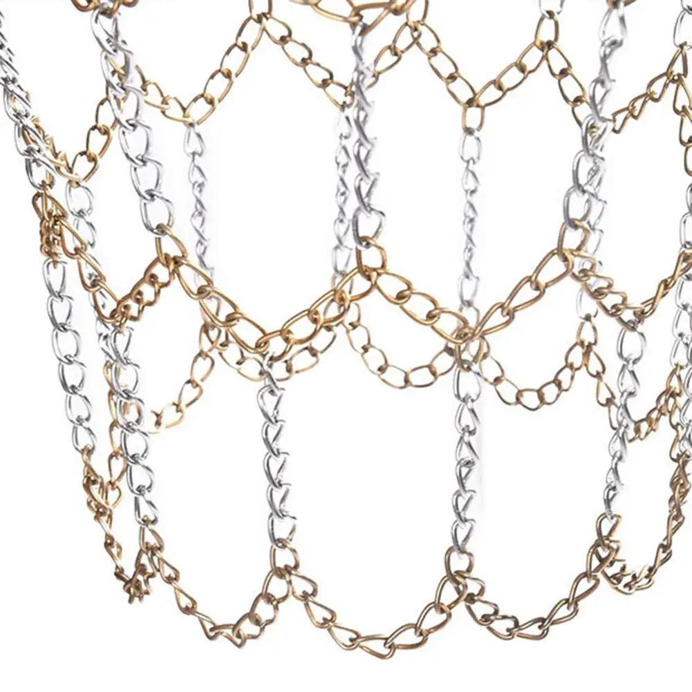 

Outdoor Sports Basketball Net Galvanized Iron Anti-rust Basketball Shoots Hoop Rim Net Chain Basketball Hoop Mesh Net