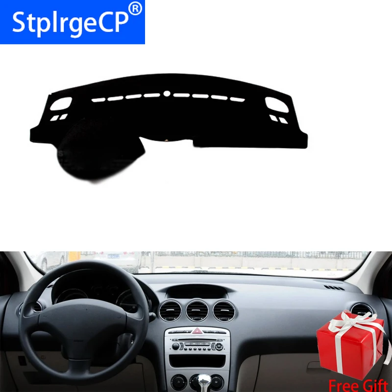 

For peugeot 408 2010 2011 2012 2013 Car Styling Dash Mat Dashmat Dashboard Sticker Cover Sun Shade Dash Board Cover Carpet