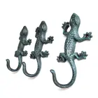 Ретро домашняя ящерица, садовый крючок, вешалка для ключей, садовая декоративная стойка, настенный дверной Декор X4YD