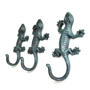 Ретро домашняя ящерица, садовый крючок, вешалка для ключей, садовая декоративная стойка, настенный дверной Декор X4YD