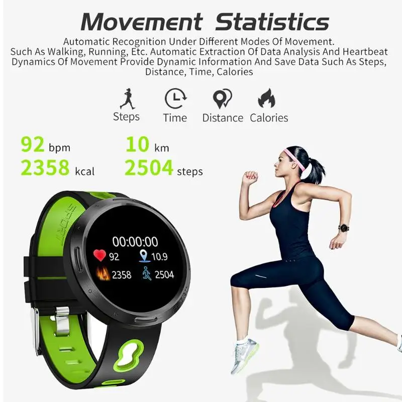 M58 Smartband IP68 водонепроницаемый монитор сердечного ритма сна будильник браслет