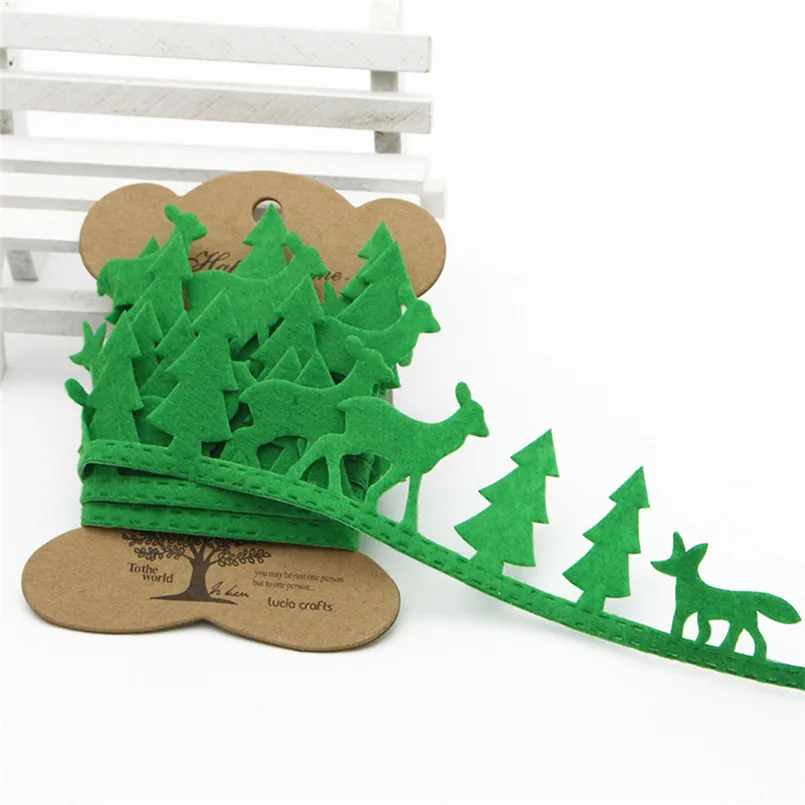 2 ярда Снежинка ленты Рождественская елка украшения ручной работы DIY кружевные