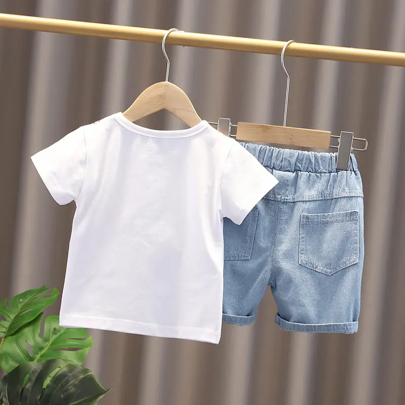 

Children Fashion Clothes New Summer Kids Boys Girls Top T Shirt Short pants 2pcs/Sets Baby Infant Clothing Toddler Sportswear