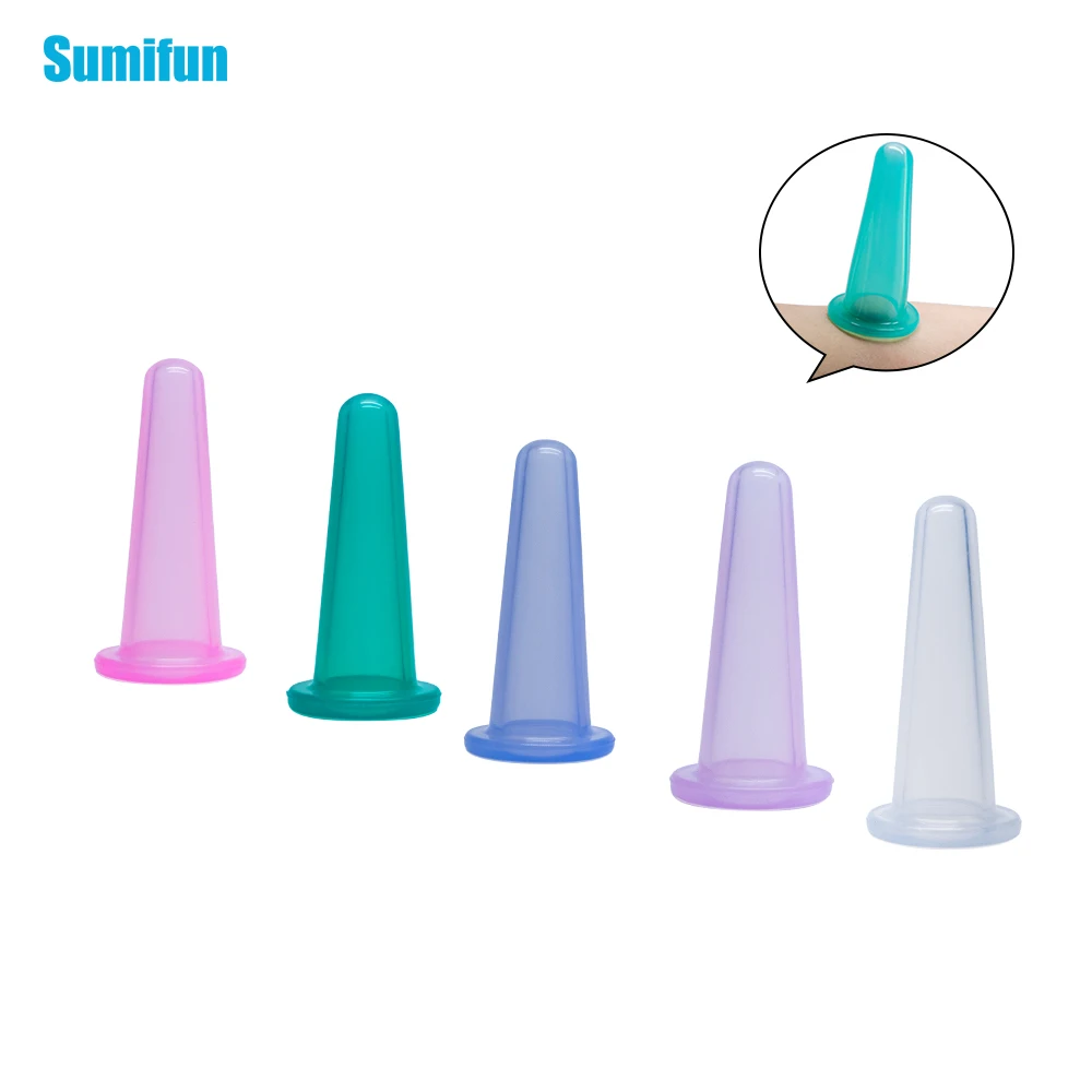 2 шт. Sumifun чашка для здоровья тела Антицеллюлитный силиконовый вакуумный массаж