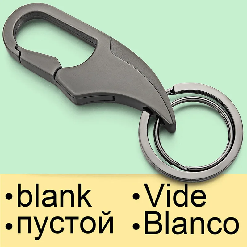 Blank Брелки с надписью на заказ, брелки с выгравированным именем и номером, брелок с логотипом для автомобиля, индивидуальный подарок для мужчин K387 - Цвет: Blank