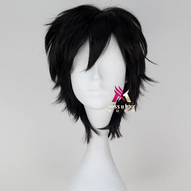 Парик Big Hero 6 Hiro Hamada черный короткий парик из синтетических волос + парик|Костюмы