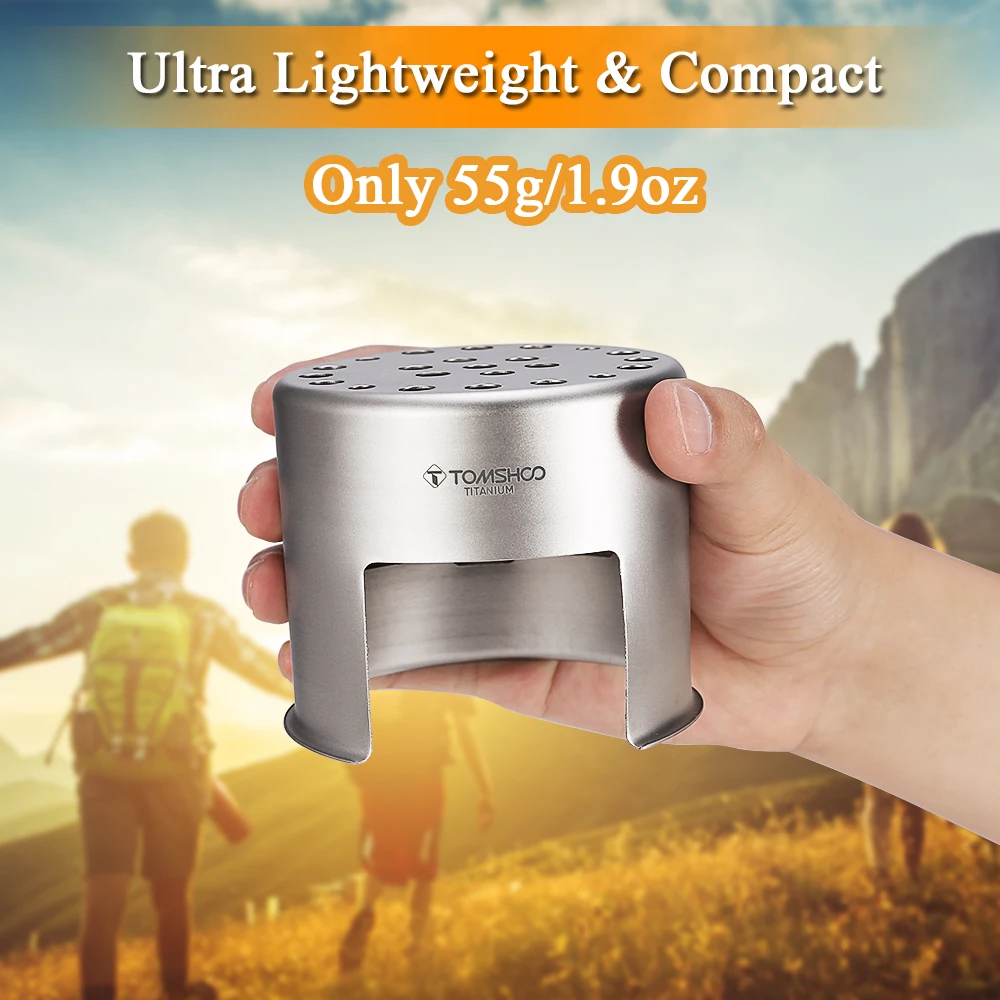 Портативная деревянная плита сверхлегкие горелка для кемпинга из титана и