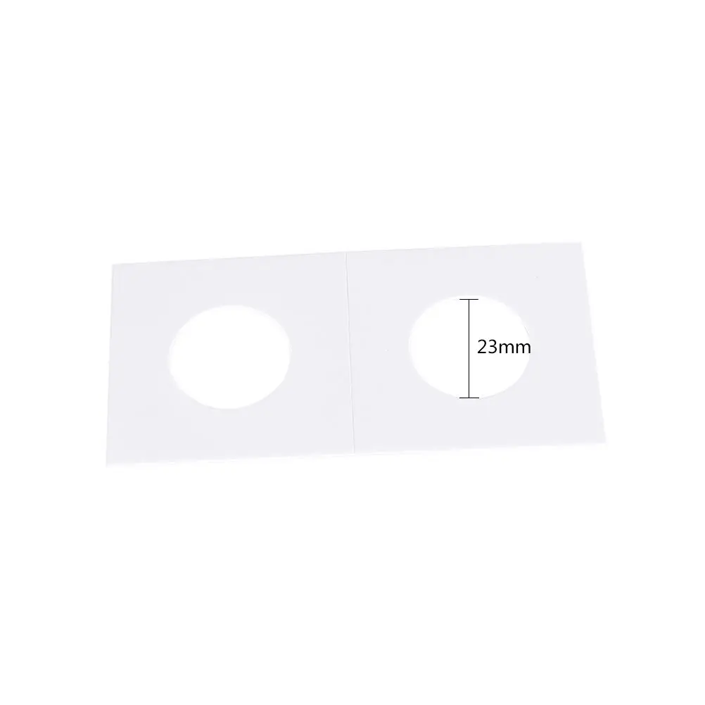 

50PCS Coin Album Collection Lighthouse Stamp Coin Holders Cover Case 23/27/33/35mm Square Cardboard Coin Holders Coin Supplies