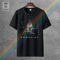 2017 new casual radiohead amnesiac logo alternative rock short sleeve 3d print mens t shirt o neck short sleeve tees
