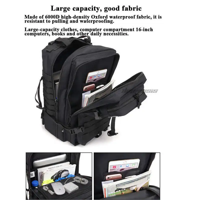 900D водонепроницаемый Оксфордский уличный походный охотничий рюкзак армейский