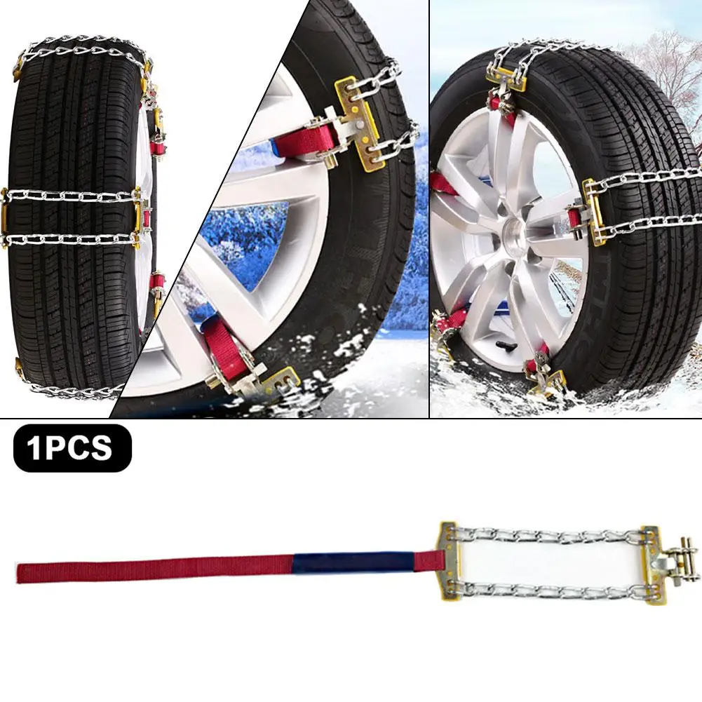 

Car Wheel Chains Winter Tires Anti-skid Chains Universal Manganese Steel Auto Tyre Snow Chains For Snow/Mud Road Safe Driving