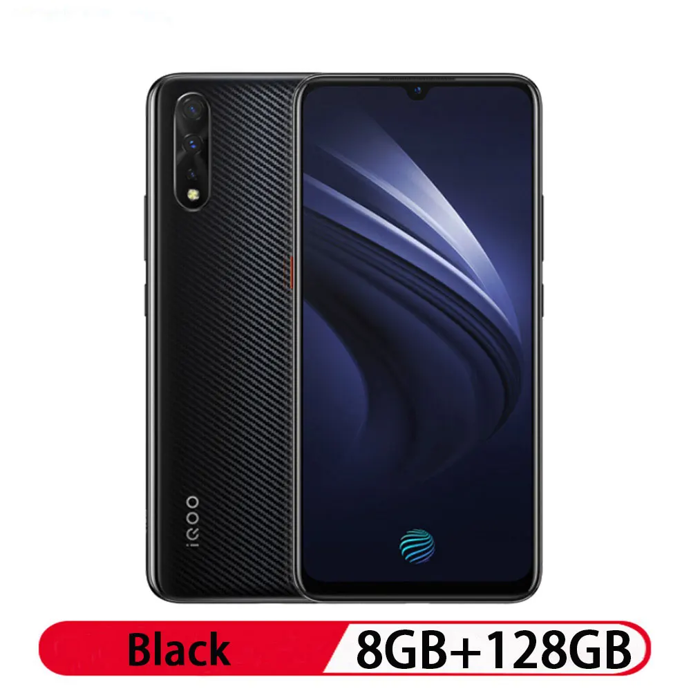 Смартфон VIVO IQOO Neo 6,3" AMOLED Full screen 1080*2340 Восьмиядерный процессор Snapdragon 845 4500 мАч смартфон 22,5 Вт зарядка от флага - Цвет: 8GB 128GB Black