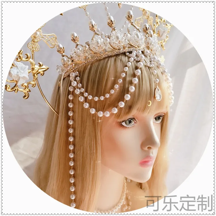 Лидер продаж великолепная цепь корона для волос аксессуары Косплэй девушка