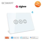 Переключатель ZigBee 3,0 для штор Smart Life, США, для солнцезащитных окон, жалюзи, Google Home, голосовое управление Alexa, сделай сам