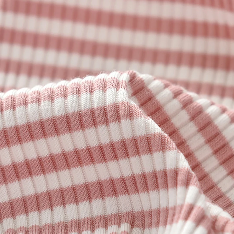 

Autumn Spring Baby Girl Clothes Long Flare Sleeve T-Shirts Kids Girl Striped Printed Tops Casual Pullover