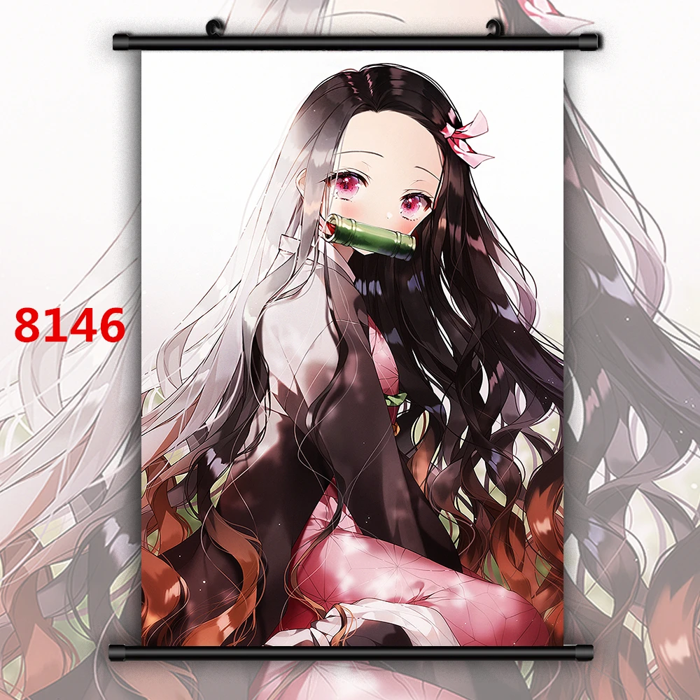 Демон убийца Kimetsu No Yaiba Аниме Манга настенный плакат свиток - Цвет: 8146